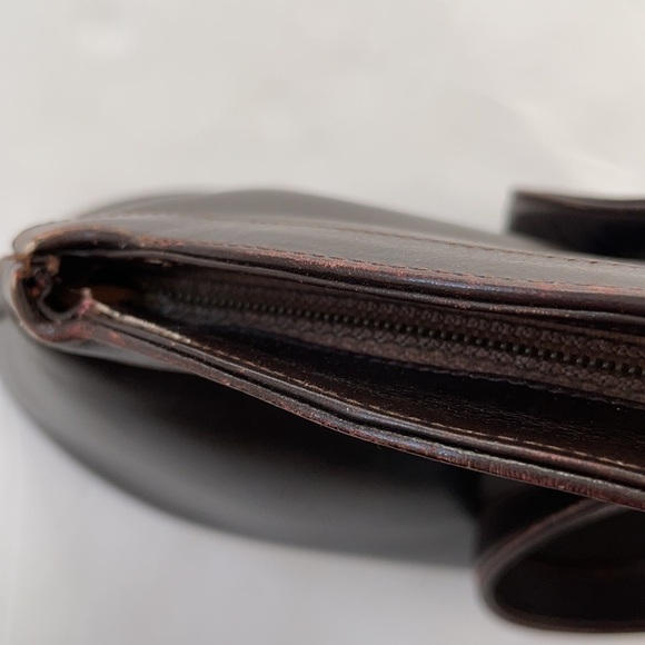 Mark Cross Brown Leather dome satched bag Vintage - Picture 5 of 13